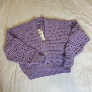 Zara Purple Cardigan NWT
